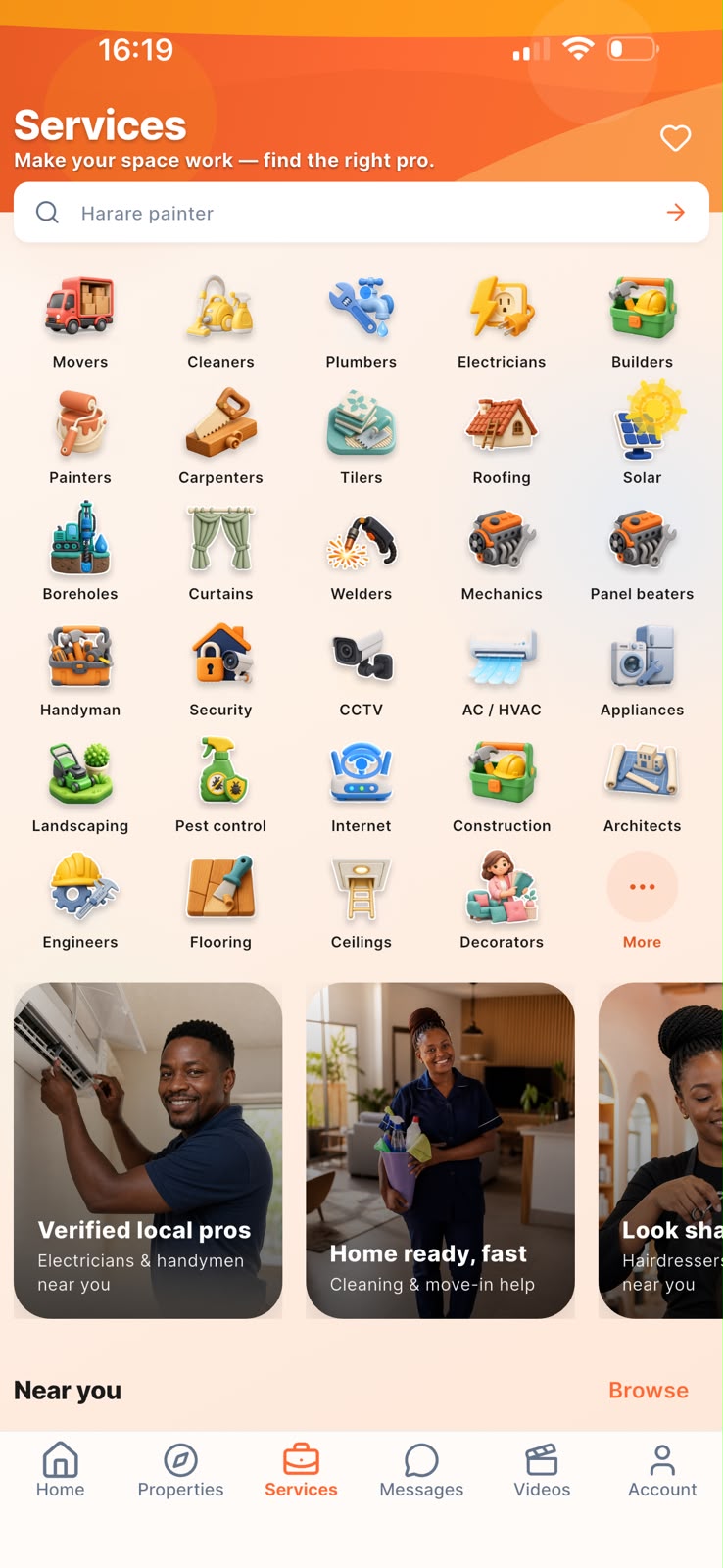 RentHub Services — plumbers, electricians, cleaners and more
